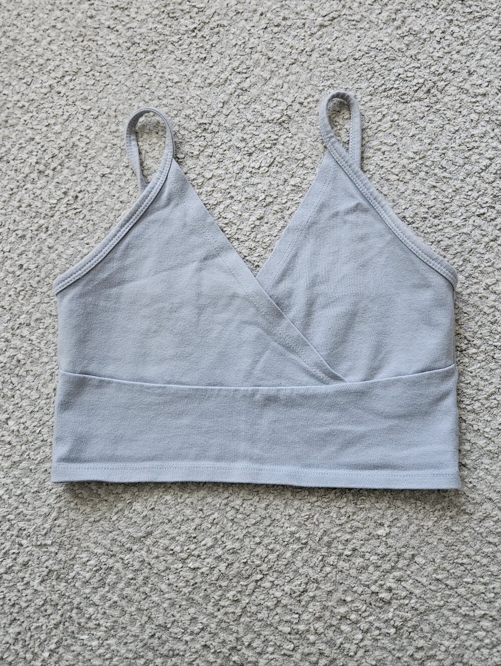 BRANDY MELVILLE Amara Tank Light Blue Cropped